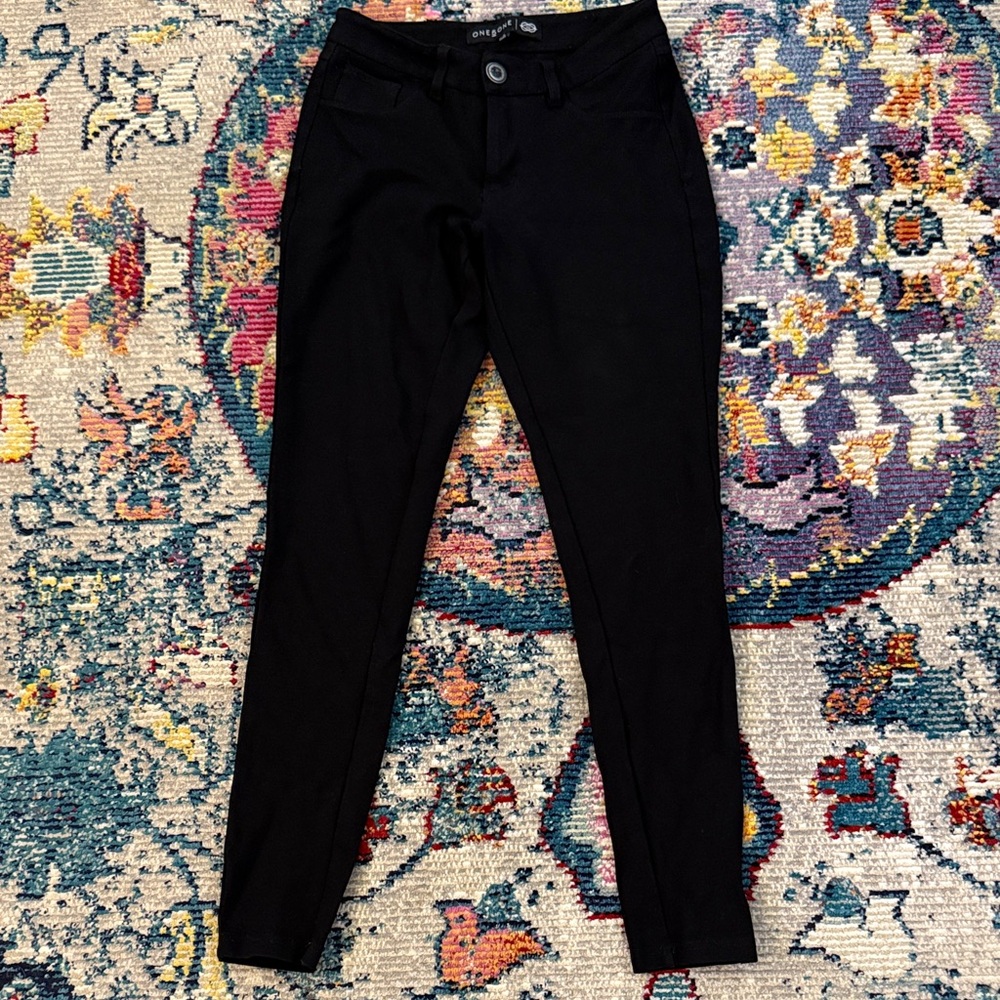 one 5 one Black Skinny Pants
